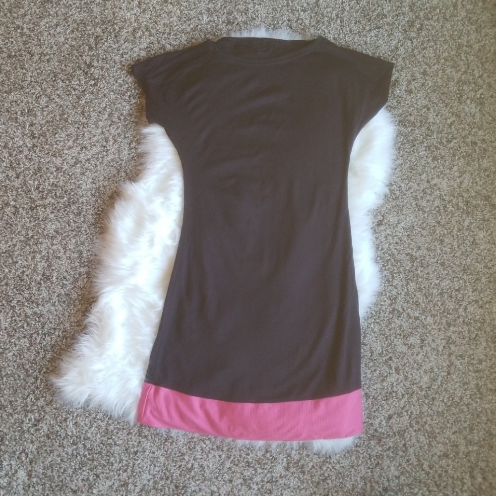 Icebreaker Merino Wool Dress NZ XS Navy Pink